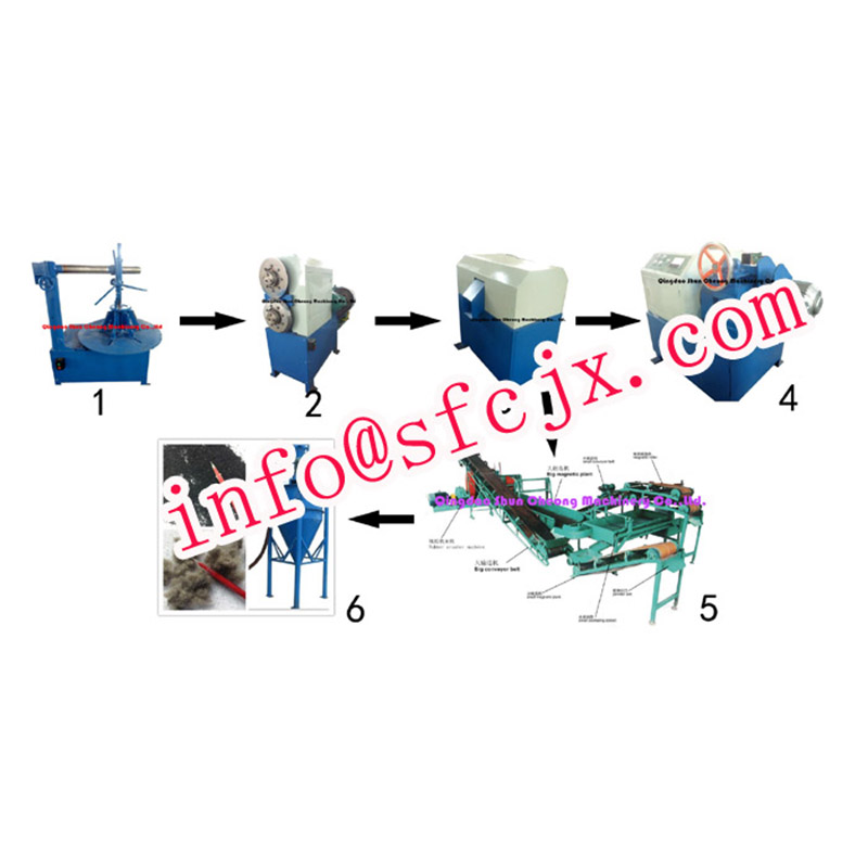 Semi-Aautomatic Waste Tyre Recycling Line